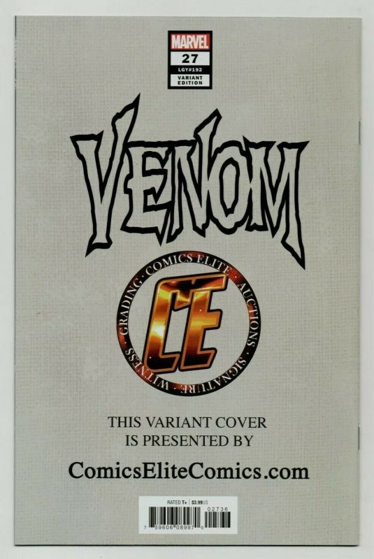VENOM #27 RYAN BROWN EXCLUSIVE 1st APPEARENCE CODEX TRADE DRESS