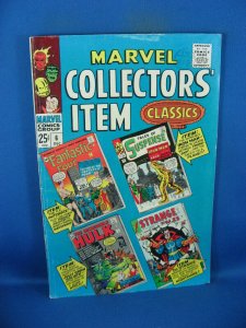 MARVEL COLLECTORS ITEM CLASSICS 6 VG F 1966 FANTASTIC FOUR 9 HULK 4 