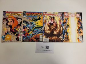 4 DC Comics #1 2 Outsiders + 1 1 Last Will and Testament one Shot 51 TJ5