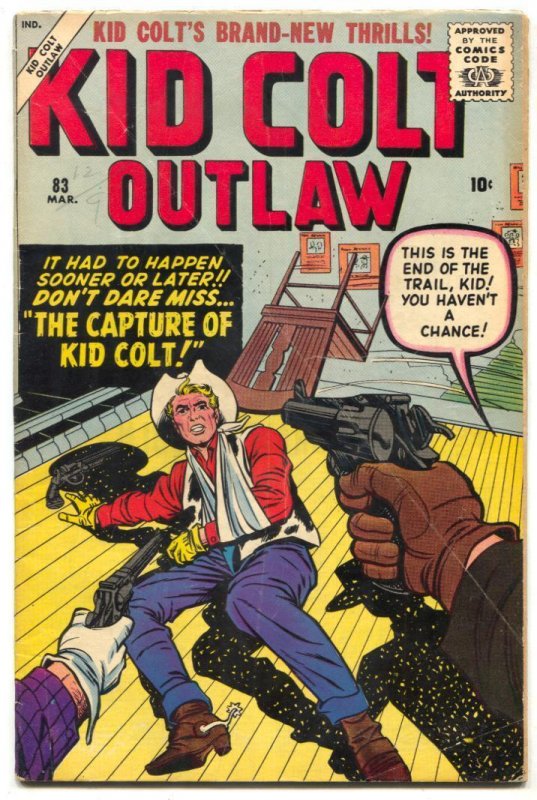 Kid Colt Outlaw #83 1959- Jack Kirby cover- Western VG/F