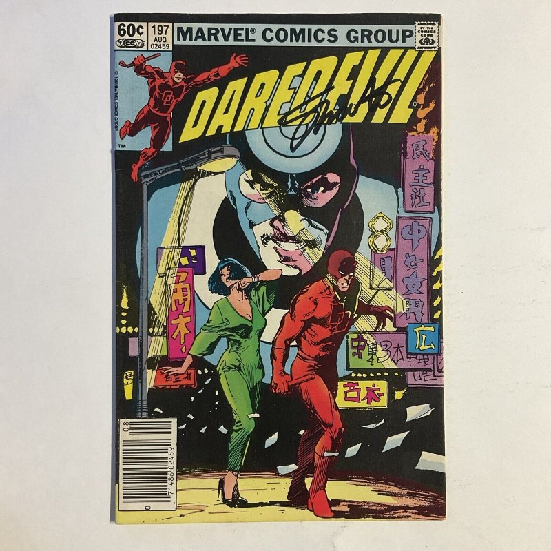 Daredevil 197 1983 Signed by Jim Shooter Newsstand Marvel Vg/Fn