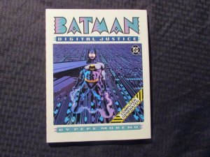 1990 DC Comics BATMAN DIGITAL JUSTICE by Pepe Moreno HC/DJ NM/VF+