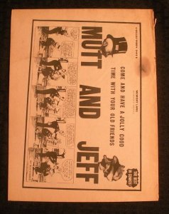 1970's MUTT AND JEFF Memory Lane Fanzine G/VG 3.0 Comic Strip Reprints 16pgs