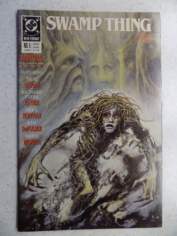 SWAMP THING ANNUAL # 5 DC ACTION ADVENTURE TV GAIMAN