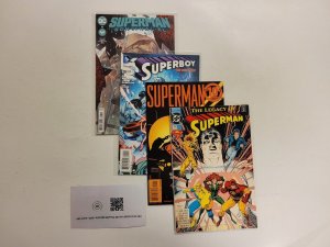 4 Comics #1 Legacy Superman #1 Superman #29 Superboy #1 Superman Kal-El 41 TJ18