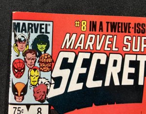 SECRET WARS COMPLETE 1-12  INCLUDES #8 1ST BLACK SPIDER-MAN COSTUME MOST VF/NM 