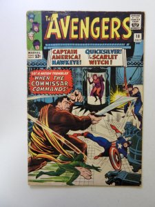 The Avengers #18 (1965) VG- condition subscription crease