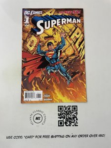 Superman #1 NM- 1st Print DC Comic Book New 52 George Perez Daily Planet 12 J226