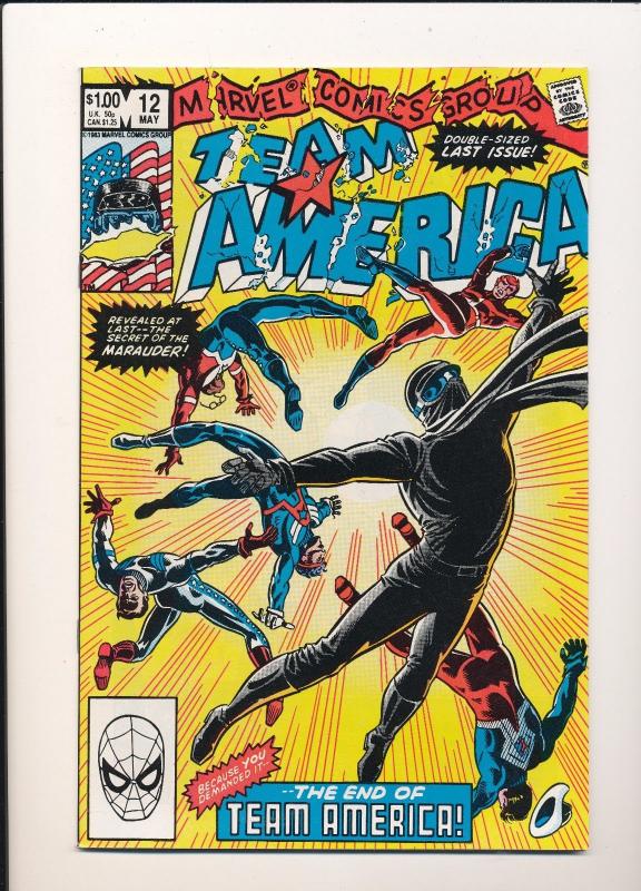 Set of 12-MARVEL Comics-TEAM AMERICA #1-12 F/VF(SIC662)