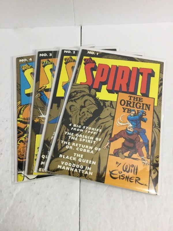 The Spirit The Origin Years 1-4 Lot Set Run Nm Near Mint Will Eisner IK