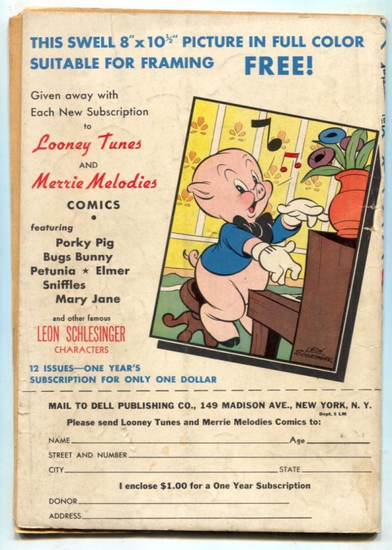 Looney Tunes and Merry Melodies #23  1943 - Dell  -VG+ - Comic Book