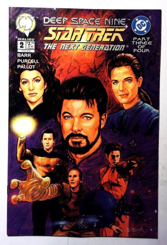 Star Trek: Deep Space Nine/Next Generation #2 1995 Malibu Comics TNG DS9 Comic