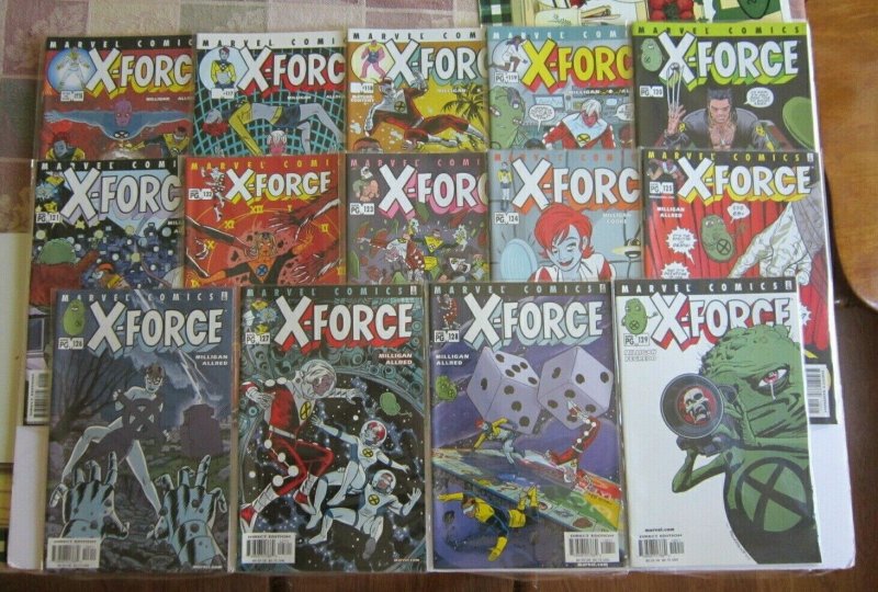 X-Force #116-129 Complete Run VF/NM High Grade Milligan & Allred Zeitgeist Doop 