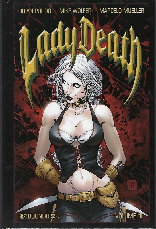 Lady Death Volume 1 Hard Cover  !!!  Boundless  NM !! 