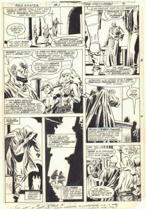 Red Sonja #1 p.7 - Red Sonja and Daquius - 1983 Signed art by Tony DeZuniga