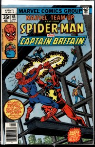 Marvel Team-Up #65 (1978) Captain Britain [Key Issue]