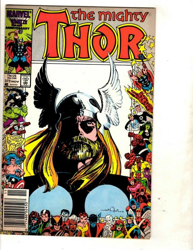 11 The Mighty Thor Marvel Comics # 347 349 350 351 352 353 356 357 372 + J334