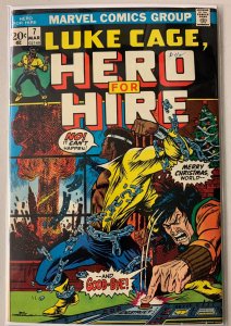 Power Man and Iron Fist #7 Hero Hire Luke Marvel water stain on rear 5.0 (1973)
