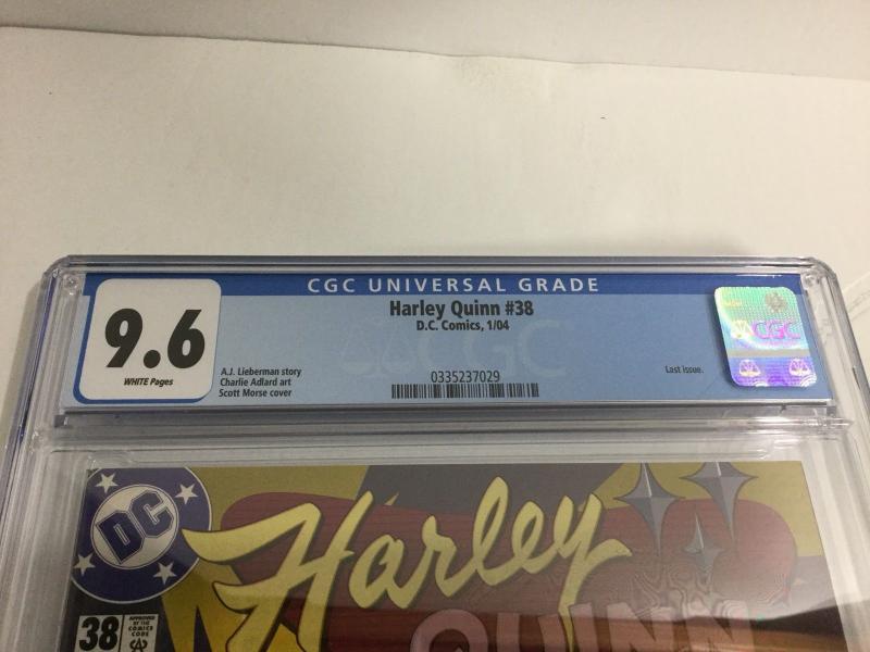 Harley Quinn 38 Cgc 9.6 White Pages Scott Morse Cover Last Issue