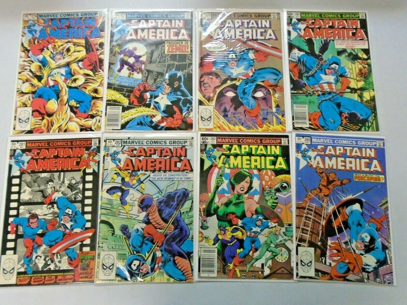 Captain America Comic Lot #250-299 46 Diff Avg 7.0 (Range 6.0-8.0) (1980-1984)