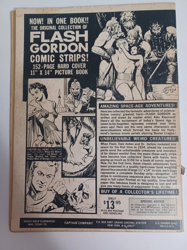 Vampirella #7 - vampire - Horror Magazine - Warren - Frazetta - 1970 - GD