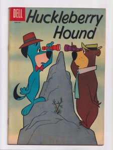 Huckleberry Hound #9 Dell Comics 1961 Sharp Silver Age Copy Yogi Bear 