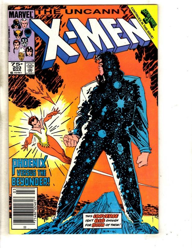 6 Uncanny X-Men Marvel Comic Books # 197 198 199 200 202 203 Wolverine CR57