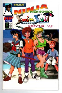 Ninja High School Swimsuit Special #2 1993 -die cut cover- Antarctic Press - NM