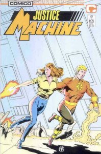 JUSTICE MACHINE #17, NM-, Elementals, Comico, 1987 1988 more in store