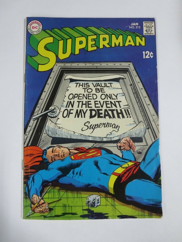 SUPERMAN (1939-1986) 213 VG+ Jan 1969