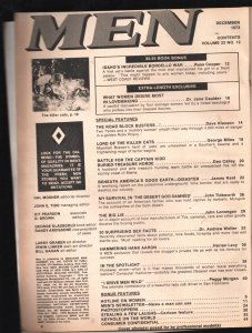 Men 12/1973-Hank AAron-Gobi Desert-Violence-exploitation-crime-terror-cheesecake