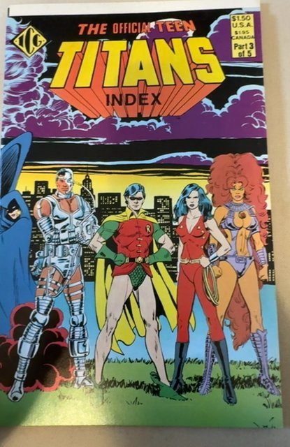 The Official Teen Titans Index #3 (1985)  