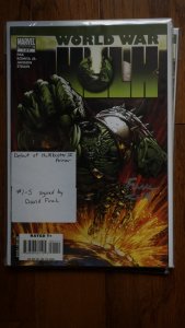 World War Hulk Set #s 1-5 Signed by David Finch (2007)