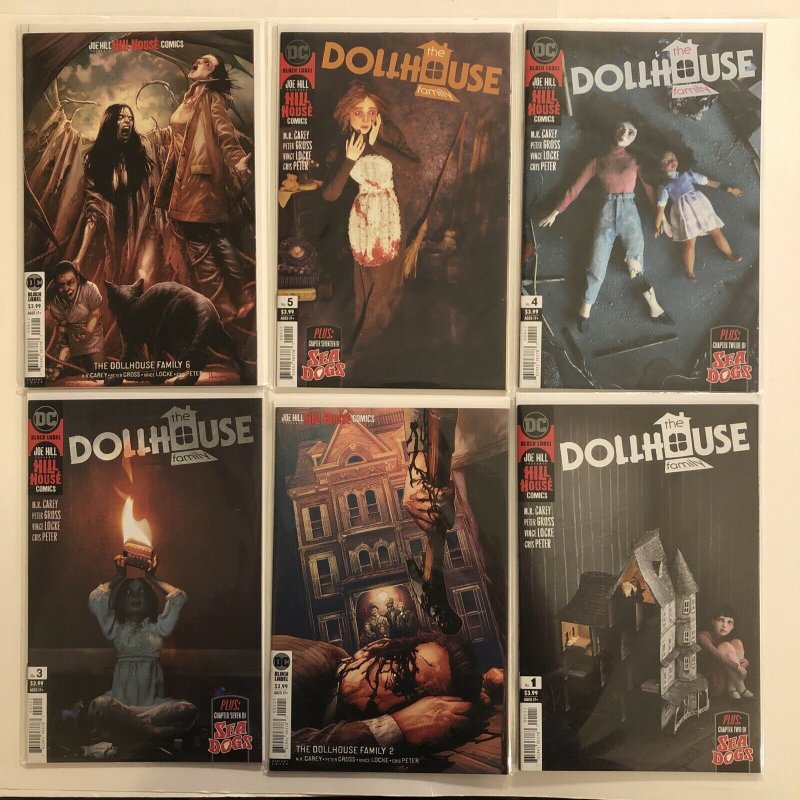 THE DOLLHOUSE FAMILY #1 2 3 4 5 6  VARIANTS #2 6 JOE HILL LOT OF 6 DC COMICS 