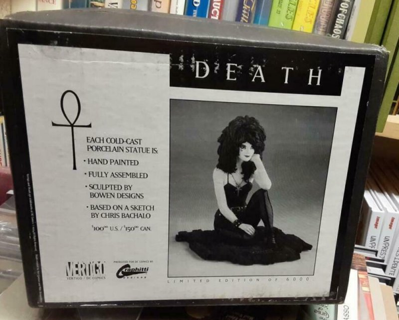 DEATH Statue, Neil Gaiman, Randy Bowen 1993 MIB more Vertigo in store Full size