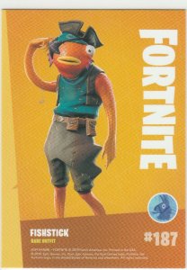 Fortnite Fishstick 187 Rare Outfit Panini 2019 trading card series 1