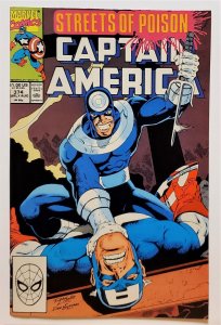 Captain America (1st Series) #374 (Aug 1990, Marvel) 8.5 VF+  