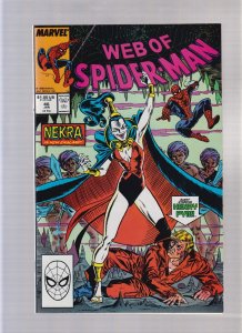 Web Of Spider Man #46 - Keith Williams Art! (8.5/9.0) 1989
