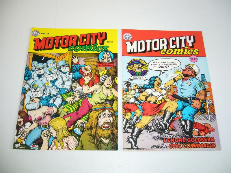 Motor City Comics #1-2 VF complete series - robert crumb underground 6th/5th