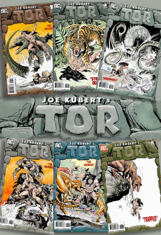 Complete Series! - Joe Kubert's TOR #1-#6 DC 2008 Incredible Prehistoric Action!