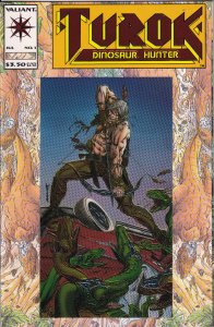 Turok Dinosaur Hunter #1 VF/NM Foil Cover 1993 Valiant Comics