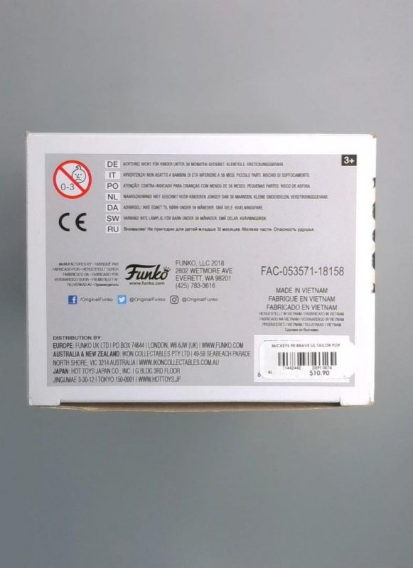 Funko Pop! Mickey Mouse Brave Little Tailor #429, Disney, 90th Anniversary