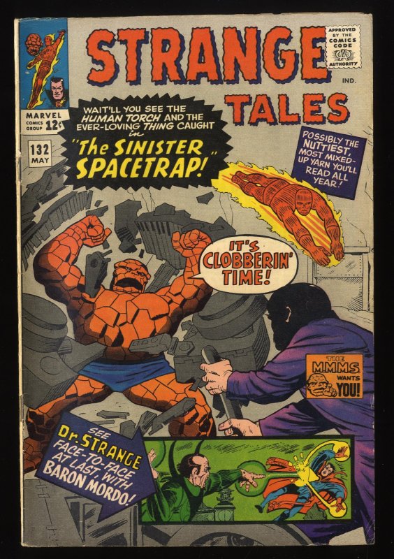 Strange Tales #132 FN- 5.5 Marvel Comics Nick Fury Doctor Strange Torch