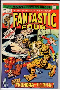 Fantastic Four #151 (1974) 6.0 FN Q MARVEL VALUE STAMP CUT OUT