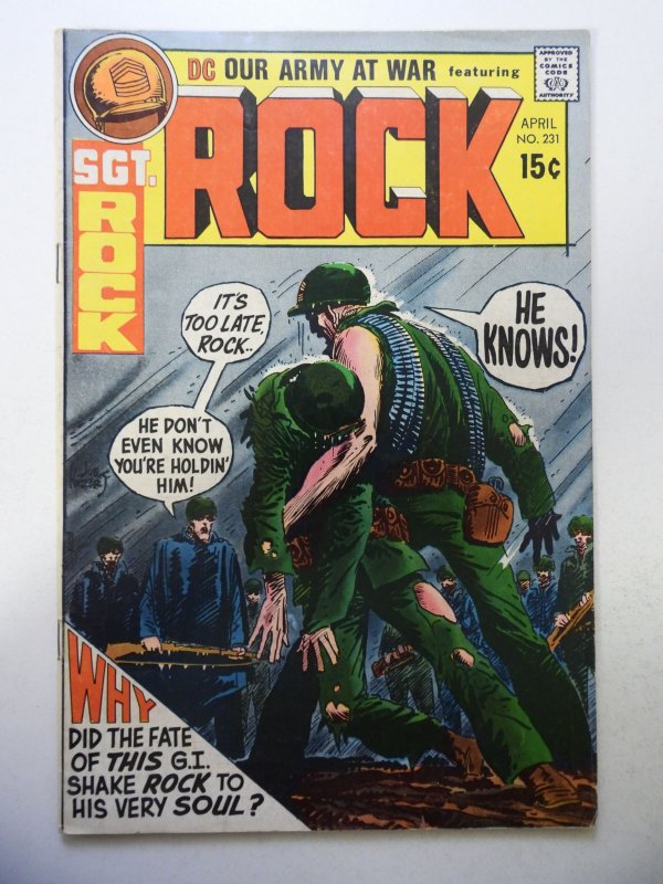 Our Army at War #231 (1971) VG+ Condition small moisture stain fc