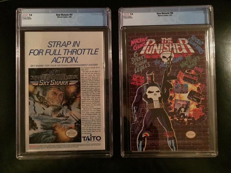 New Mutants 98 and 87 CGC 9.8, 9.4