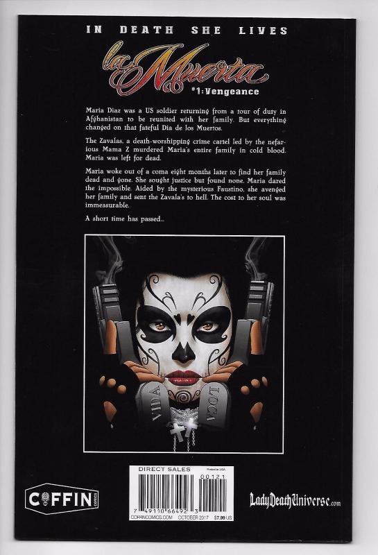 La Muerta Vengeance #1 - Action Edition (Coffin, 2017) - NM