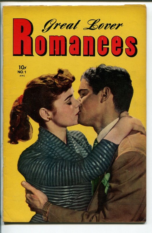 GREAT LOVER ROMANCES #1 1951-TOBY-1ST ISSUE-ALEX SCHOMBURG-vf minus 