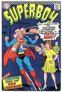 SUPERBOY #131 1966-DC COMICS-FISTS OF FURY KRYPTO ISSUE VG/FN