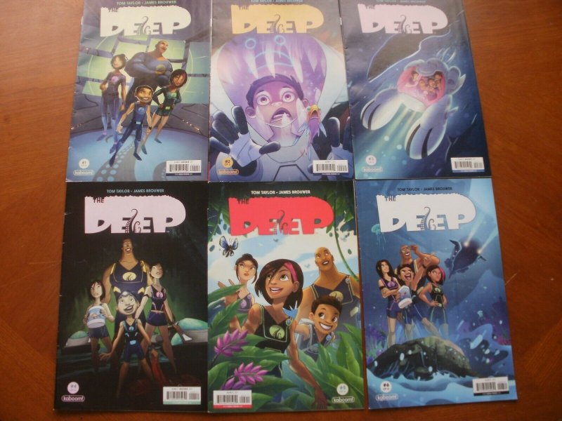 6 Kaboom THE DEEP Comic #1 2 3 4 5 6 (2017) (Taylor Brouwer) Complete Set